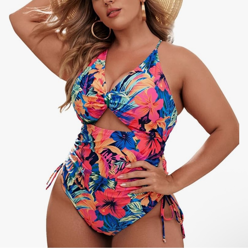 Tropical Floral One-Piece Swimsuit